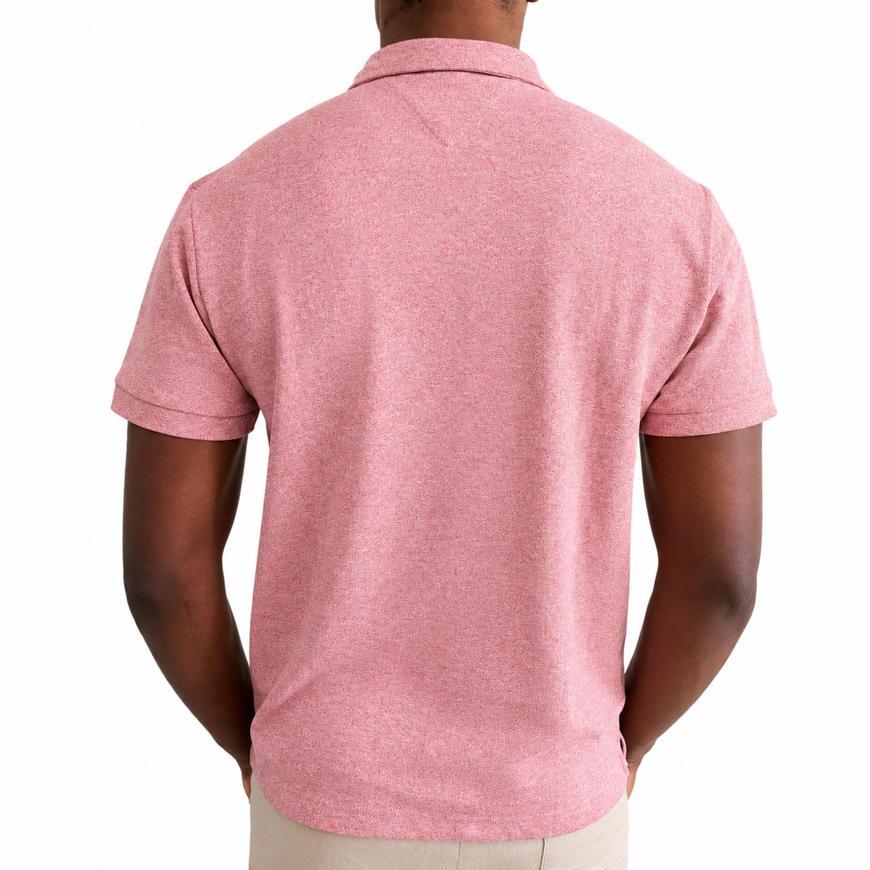 a7e96e4c-8cad-46f0-9e35-e0453b22b5fa Tommy Hilfiger Men's Johnny Collar Melange Polo Shirt - Image 3
