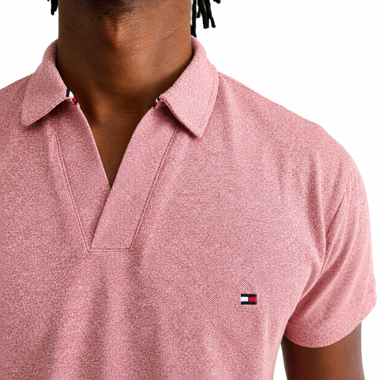 c348aafd-013b-4ab0-9d8f-487af064377e Tommy Hilfiger Men's Johnny Collar Melange Polo Shirt - Image 2